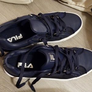 Navy fila sneakers